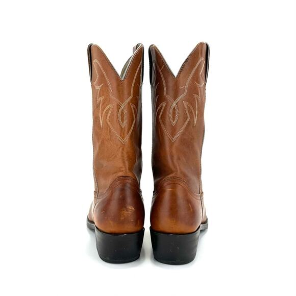 Durango Men Brown Western/Cowboy Boots Size 10.5D Leather Almond Toe Cuban Heel - Picture 11 of 11